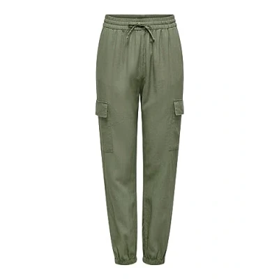 Afbeelding van ONLY loose fit cargobroek ONLCARO kaki