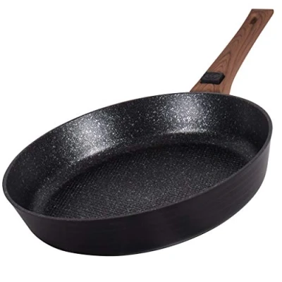 Afbeelding van Durandal Légende designpan, diameter 32 cm, braadpan met afneembare handgreep, serveerpan antiaanbaklaag, hittebestendig tot 220 C (28 cm)
