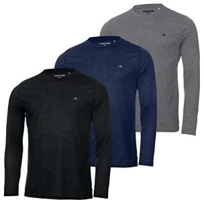 Afbeelding van Calvin Klein Golf LONG Sleeve 3 PACK Longsleeve, Heren, Maat: XXL, Black/navy/silver