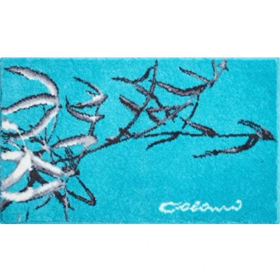Afbeelding van Grund Designer Badmat COLANI, Ultrazacht en absorberend, Antislip, 5 jaar garantie, Colani 23, 70x120 cm, turkoois