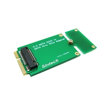 Afbeelding van Sintech M.2 NGFF 22x42 adapter als 3 x 7 cm Mini PCI e SATA SSD voor Asus Eee PC 1000 S101 900 901 900A T91