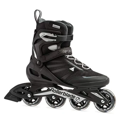 Afbeelding van Rollerblade Zetrablade Heren Volwassen Fitness Inline Skate, Zwart en Zilver, Performance Skates, 10UK