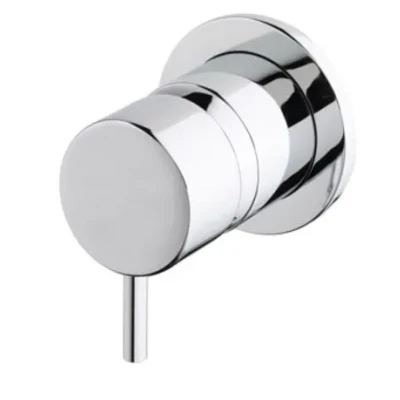 Afbeelding van Waterevolution Flow inbouw 2 weg omsteller ronde rozet chroom T1482S01