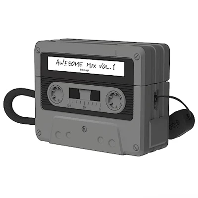 Afbeelding van elago Cassette Case Compatibel met AirPods Pro 2e Generatie Case, Lanyard Inbegrepen, Schokbestendig, Volledige Bescherming, 2 Cover (Zwart)
