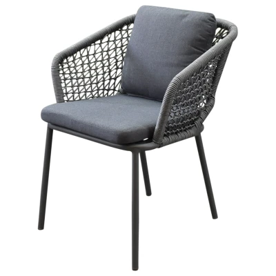 Afbeelding van Eagle dining tuinstoel grijs wicker
