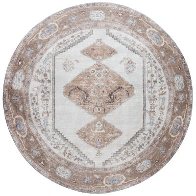 Afbeelding van Vloerkleed Karaca Brown 08 Rond ø120 cm Meerdere afmetingen beschikbaar