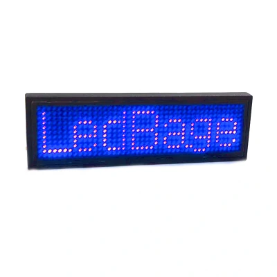 Afbeelding van LED naambadge Bluetooth Blauw