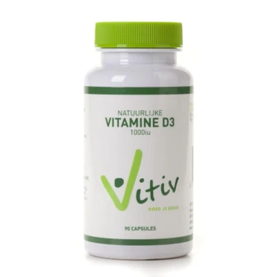 Afbeelding van Vitiv Vitamine D3 90 capsules