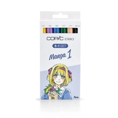 Afbeelding van Copic Marker Ciao, 5+1 Set Manga 1 Stiften 6 Stuks Markers Alcoholbasis Professionele Voor Hobby En Ontwerpen