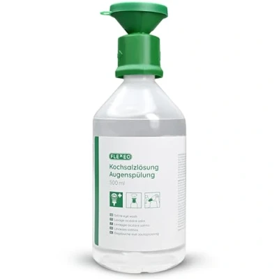 Afbeelding van Oogdouche 500ml NaCl 0,9 zoutoplossing Oogdouchefles Steriele met Oogbad