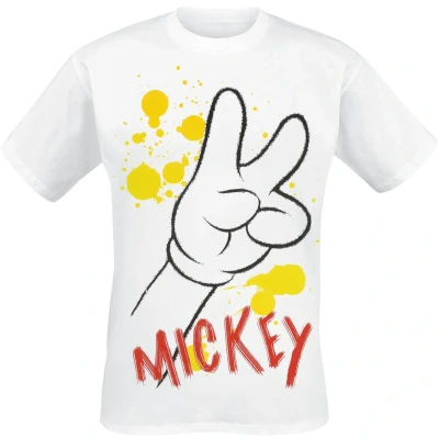 Afbeelding van Mickey &amp; Minnie Mouse Drawing T shirt wit M