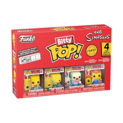 Afbeelding van Funko Bitty Pop! The Simpsons Baard 4 stuks mysterieus minifiguur met verrassing 2,2 cm om te verzamelen stapelbaar display inbegrepen cadeau idee feesttassen