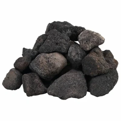 Afbeelding van vidaXL Lavastenen 10 kg 5 8 cm zwart