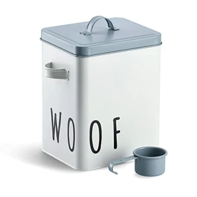 Afbeelding van Zeller Present Voorraadbus Woof voor hondenvoer (2 delig)