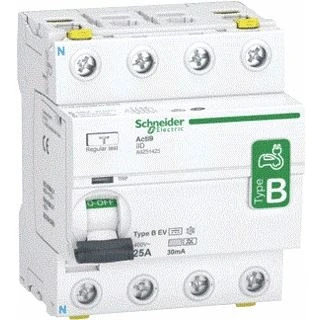 Afbeelding van Schneider electric acti9 aardlekschakelaar 4 polig 25a 0 03a b a9z51425