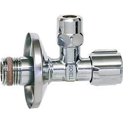 Afbeelding van Schell Hoekventiel DN 15 (1/2&quot;) zelfdichtend (set: inhoud 4 stuks)