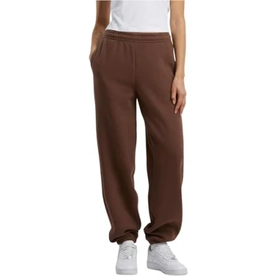 Afbeelding van Build your Brand Ladies Fluffy Sweatpants BY291 Chocoloate Brown
