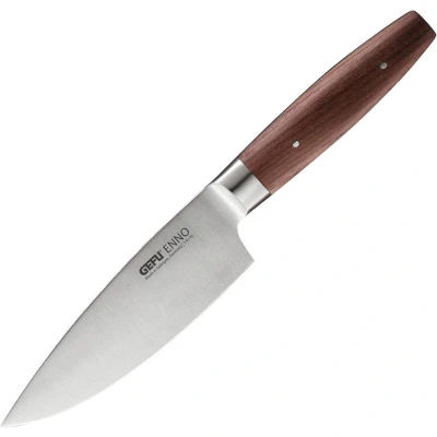 Afbeelding van GEFU Koksmes, Klein, 15 cm, Staal, Walnoothout ENNO