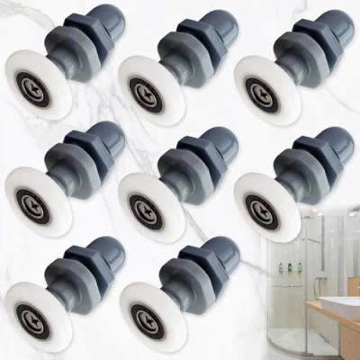 Afbeelding van 8 Stuks Wieltjes Douchecabine Rollen, Wielen voor Douchedeur, Rollen 25 Mm in Diameter, Geschikt Glazen Deuren Met Een Dikte Van Ongeveer 4 6