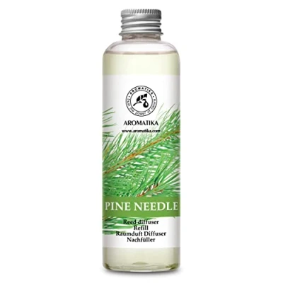 Afbeelding van Navulling Geurstokjes Dennennaalden 200ml Intensieve Verse Langdurige en Frisse Geur Verdampingsduur van 20 weken Aromatherapie Diffuser Luchtverfrisser Huisparfum Geurolie Hergebruik Geurverspreider Aromatika