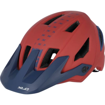 Afbeelding van XLC fietshelm MTB S/M Enduro Rood/Blauw BH C31