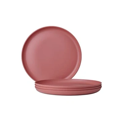 Afbeelding van Mepal plat bord Silueta 4 stuks Dinerborden Vivid mauve