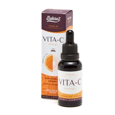 Afbeelding van Ardaraz vitamine C serum Hydraterend, verhelderend en anti puistjes Gezichtsserum + Masker met C. 30 ml pure whitening actie