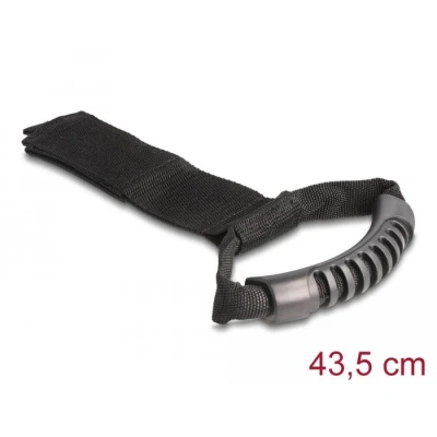 Afbeelding van Delock Tragegurt mit Klettverschluss L 435 x B 50 mm schwarz 2 Stück
