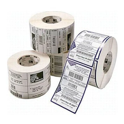 Afbeelding van Zebra Z Ultimate 3000T Wit Zelfklevend 50x30mm 12 Rol