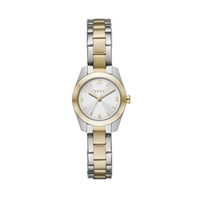 Afbeelding van DKNY NY2922 Horloge Nolita staal zilver en goudkleurig 26 mm