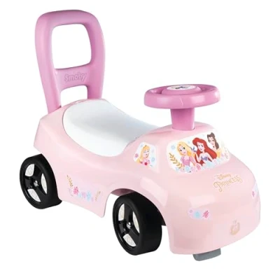 Afbeelding van Smoby 2 in 1 kinderautodrager Disney Princess Doos onder het zadel + claxon Vanaf 10 maanden Made France