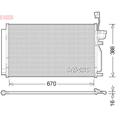 Afbeelding van Denso Airco condensor DCN15002