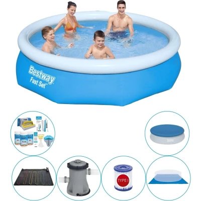 Afbeelding van Bestway Fast Set Rond 305x76 cm Zwembad Combi Deal