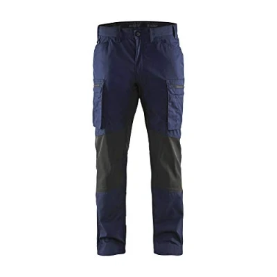 Afbeelding van Blaklader Service werkbroek met stretch 1459 1845 Marineblauw/Zwart C60