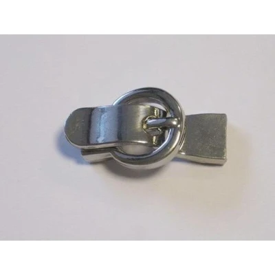 Afbeelding van Magneetkoordsluiting plat platinum 13,5x41mm (gat 25x95mm) 1 12281 8103