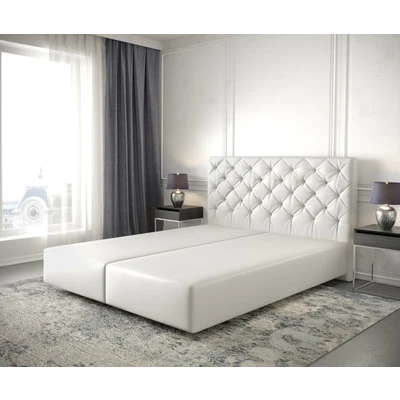 Afbeelding van Boxspring frame Dream Great kunstleder wit 140x200