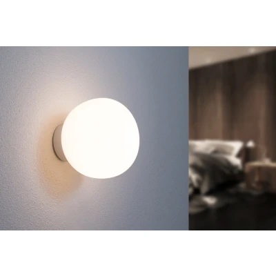 Afbeelding van Glazen Wandlamp, Rond, E27 Fitting, Ø 230 mm, Mat Wit