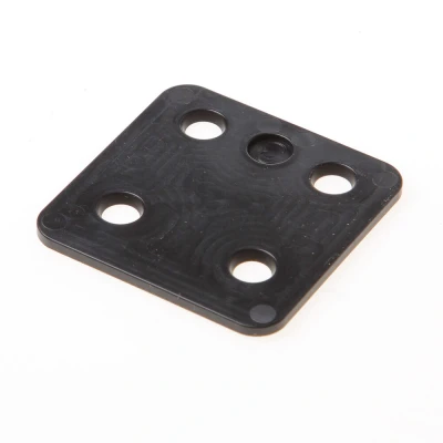 Afbeelding van GB Drukplaat zonder sleuf zwart kunststof 70 x 3mm 34703