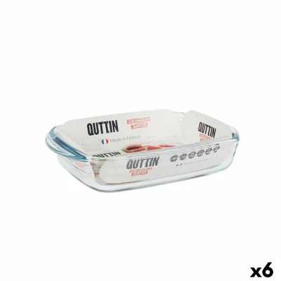Afbeelding van Ovenschaal Quttin Glas Rechthoekig 950 ml 22,8 x 14,9 4,5 cm (6 Stuks)