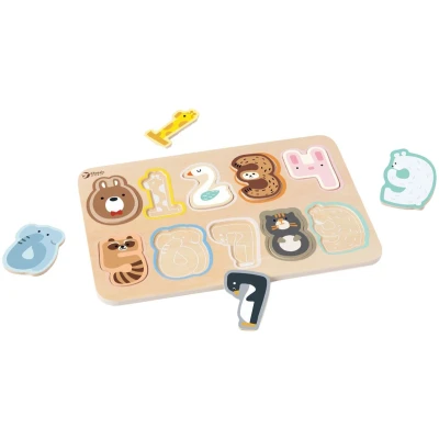 Afbeelding van Classic World Houten Cijfer Puzzel, 10st.