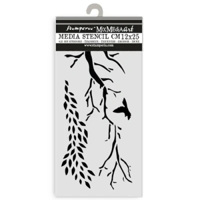 Afbeelding van Stamperia Dikke stencils voor plakboeken, albums, kaarten, bullet journalling en meer, flexibel materiaal, gemakkelijk te reinigen, perfect hobby&#039;s, ambachten geschenken (dewdrops,