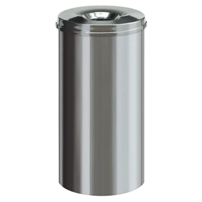 Afbeelding van Papierbak vlamdovend 50 liter rvs