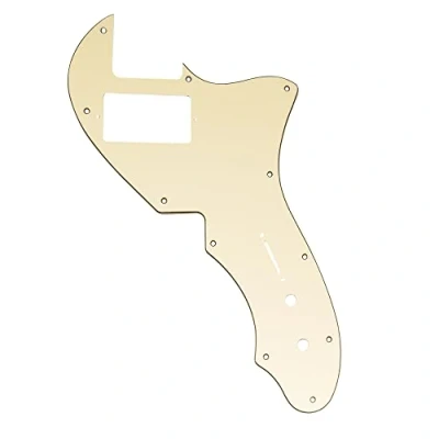 Afbeelding van Musiclily Pro 11 Schroefgaten Single H Slagplaat voor USA Fender 69 Tele Thinline stijl Elektrische Gitaar, 3 laags Cream
