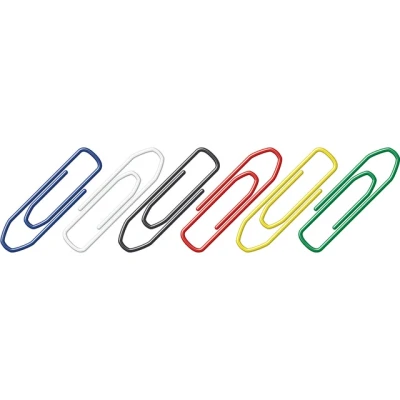 Afbeelding van Paperclips Alco 26mm hoekig 500 stuks in doos assorti