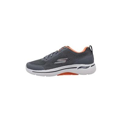 Afbeelding van Skechers Performance GO WALK ARCH FIT Sportieve wandelschoenen, Heren, Maat: 45, Charcoal/orange Polyester