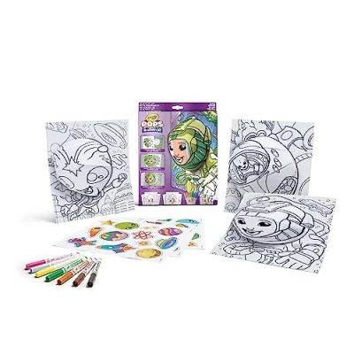 Afbeelding van Vaardigheidsspel Crayola 3D Color Pops Ruimteschip