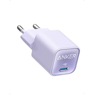 Afbeelding van Anker USB C GaN oplader van 30W, 511 (Nano 3), PIQ 3.0 PPS snellader, Nano 3 voor iPhone 15/15 Plus/15 Pro/ 15 Pro Max/ 14, Galaxy, iPad (kabel niet inbegrepen)
