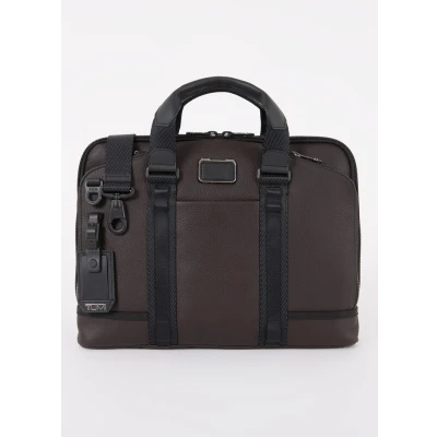 Afbeelding van Tumi Alpha Bravo Aviano Academy Brief dark brown Laptoptas Aktetas