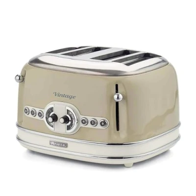 Afbeelding van Ariete 0156/03 Vintage broodrooster 4 sleuven 1630W 6 standen Beige