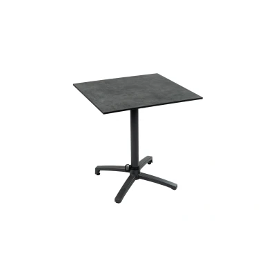 Afbeelding van Normin Inklapbare terrastafel Gent 70x70cm Black